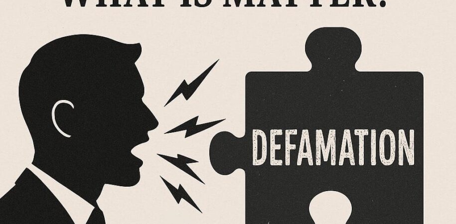 Defamation what is matter